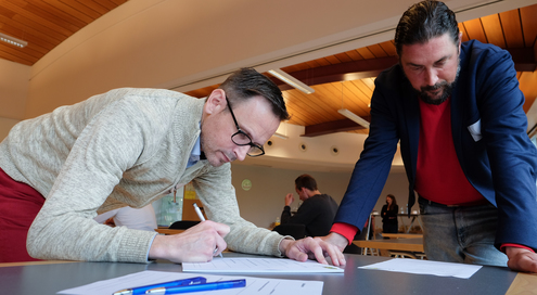 Intensiver Arbeit mit den Interviewergebnissen