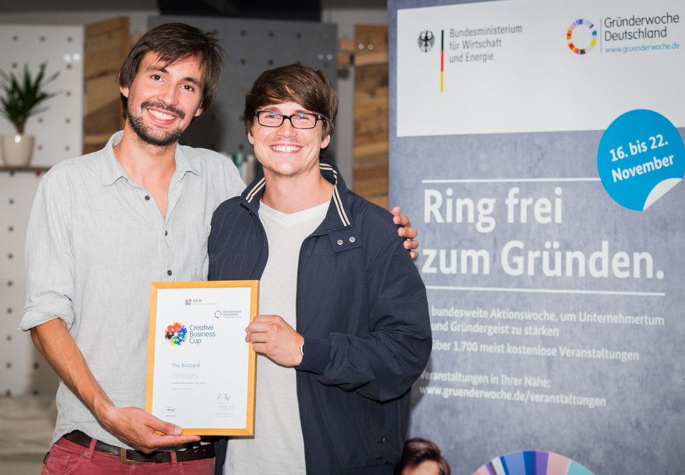 TheBuzzard Gewinner des Creative Business Cup 2017